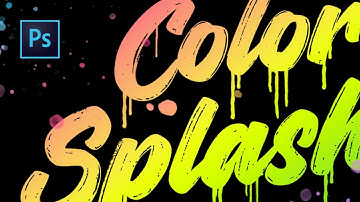 Paint Drip and Splatter Text Effect | Photoshop Tutorial