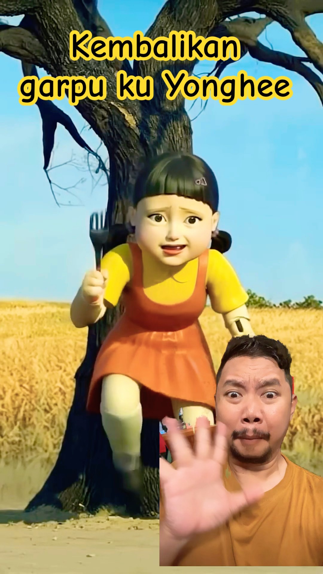 BONEKA YONGHEE BALIKIN GARPUKU!!!?? #cartoon #squidgame #funny #animation #viralvideo #ai