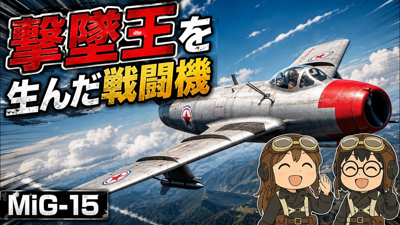 MiG-15 ― 朝鮮戦争で恐れられたソ連初の本格ジェット戦闘機【ソ連戦闘