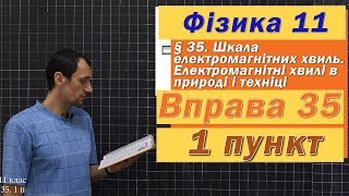 картинка: Фізика 11 клас. Вправа № 35. 1 п