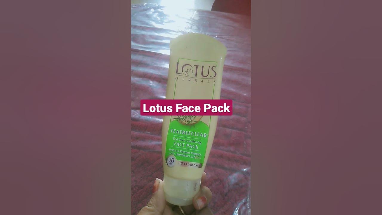 Lotus Face Pack YouTube