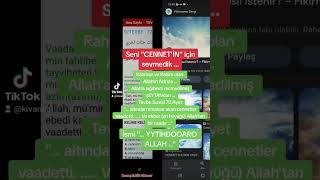 Seni Cenneti̇n Için Sevmedik ... İsmi ... Yyti̇hdooaro Allah ...