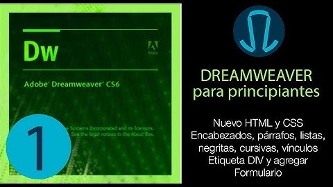 Dreamweaver para principiantes - 1