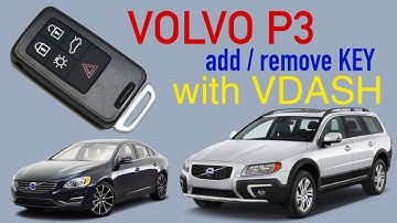 Add / remove remote car key for Volvo P3 with VDASH by D5T5.com