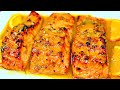 Orange Honey Garlic Glazed Salmon Recipe - Easy and Delicious Salmon Recipe