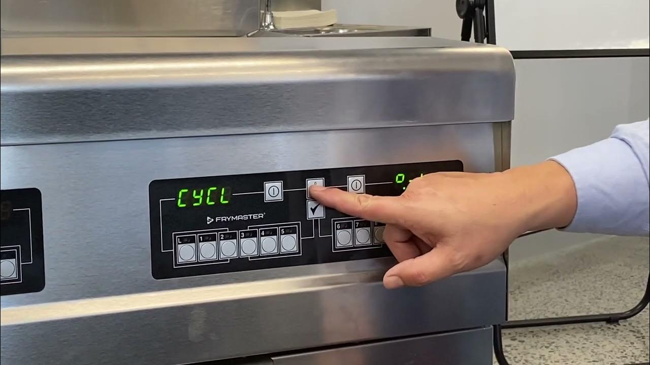 How to change from Fahrenheit to Celsius on the Frymaster deep fryer