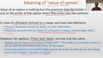 Lecture 1 (Part 2) - Option Valuation: Introduction (CA Final; CFA L2; FRM P1)