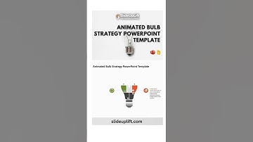 Animated Bulb Strategy PowerPoint Template #powerpoint #presentationskills