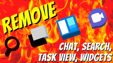 Windows 11 - Remove Chat, Search, Task View And Widgets