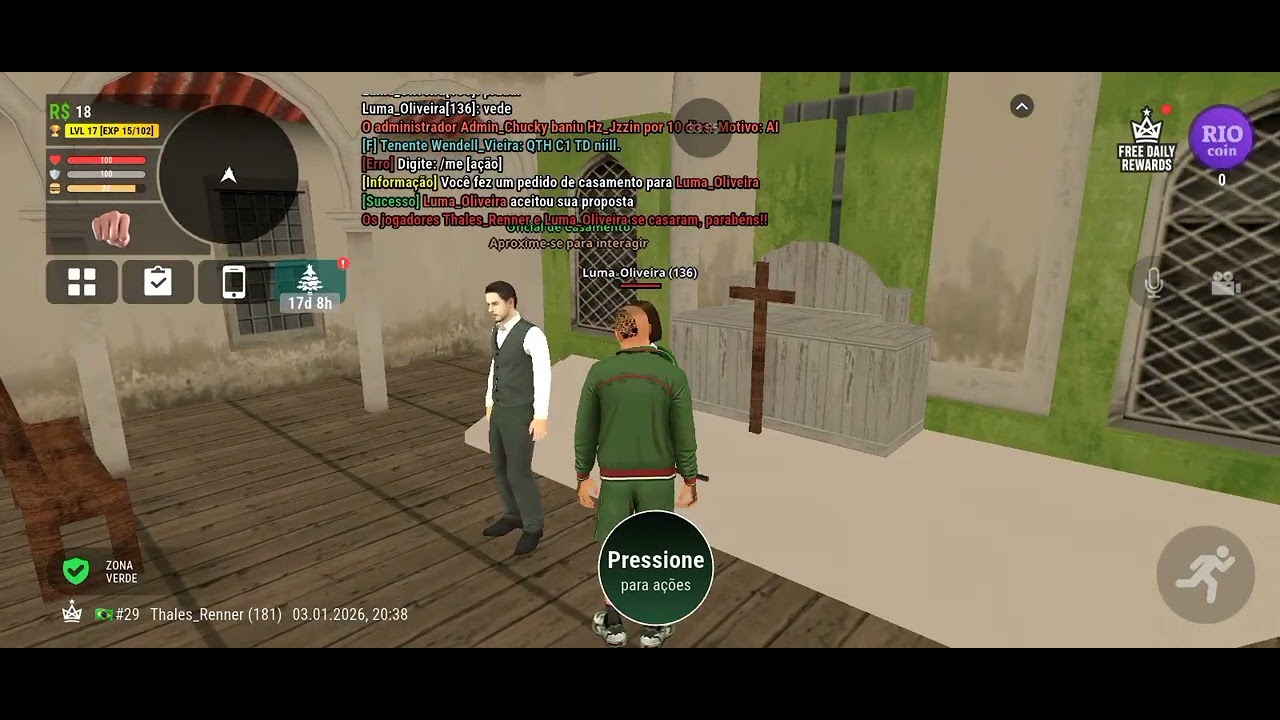 Eu se casei no rio rise 