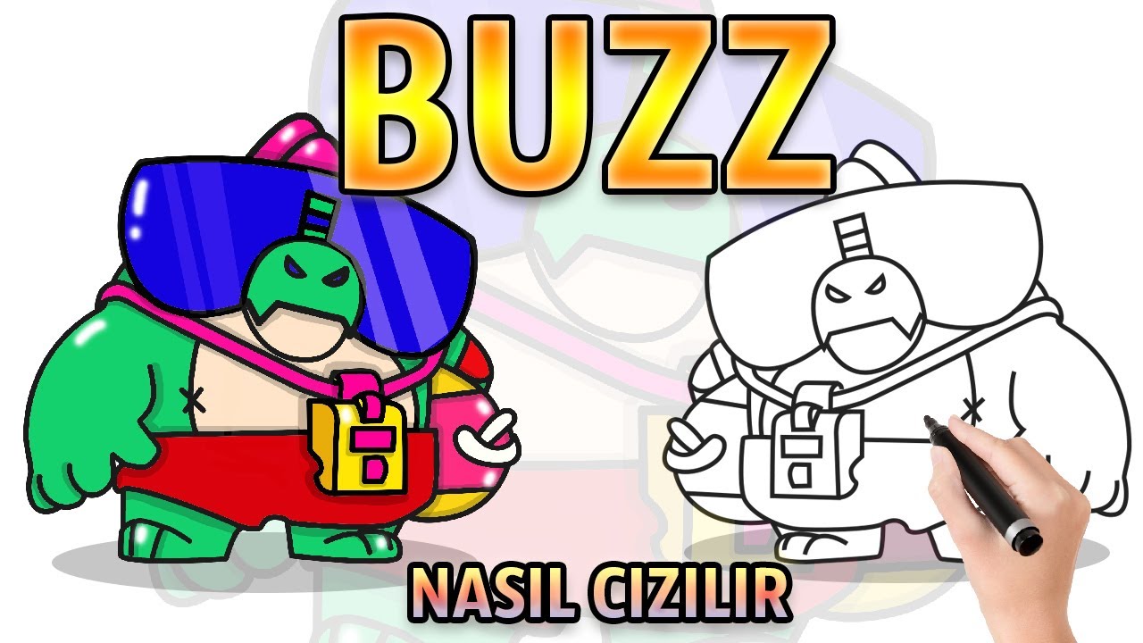 Buzz Nasil Cizilir Brawl Stars Yeni Karakter How To Draw Braw Stars Buzz Youtube - brawl stars frank profil resmi