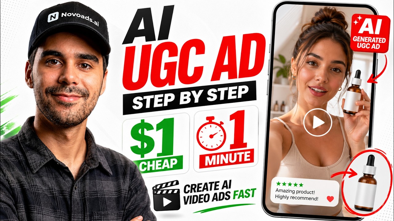 How to Create an AI UGC AD for $1 in JUST 1 MINUTE - YouTube