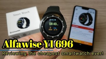 Alfawise Y1 696 - This smartwatch is less than $15!