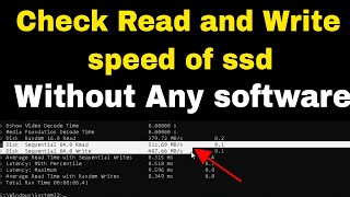 how to check read and write speed of ssd , Without any software. screenshot 5