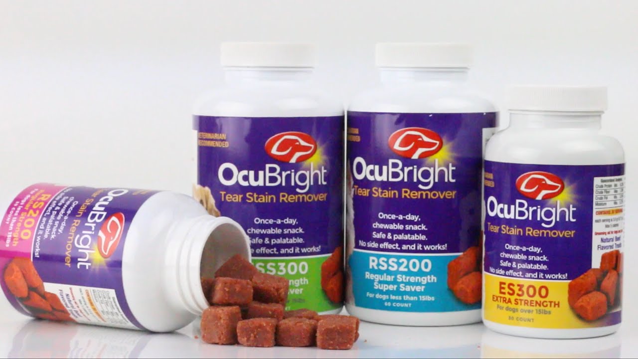 ocubright tear stain remover for dogs