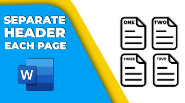 How to insert separate header for each page in Word