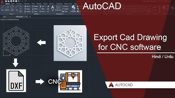 Export Cad Drawing for CNC software
