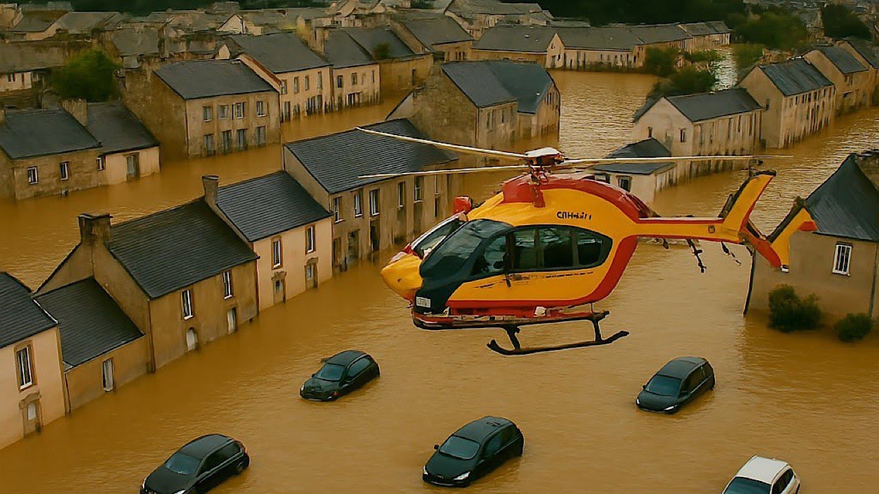 СРОЧНО: Франция столкнулась с наводнениями, Бретань борется с нехваткой воды.