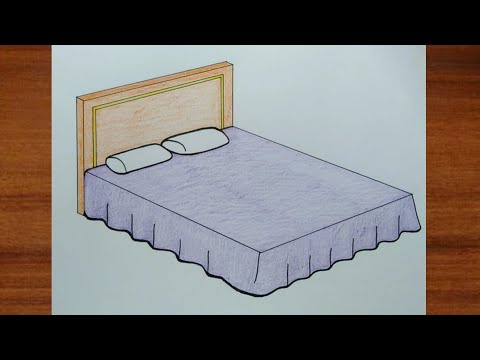 Video: Cara Menggambar Tempat Tidur Bunga Dengan Pensil