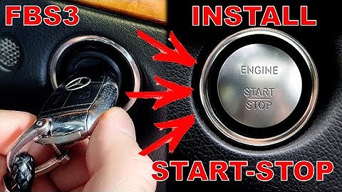 Mercedes Retrofit. Installation Smart START-STOP Button & KEYLESS-GO Function on Mercedes W211 FBS3