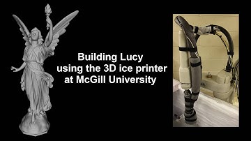 Building Lucy using the 3D ice printer at McGill University