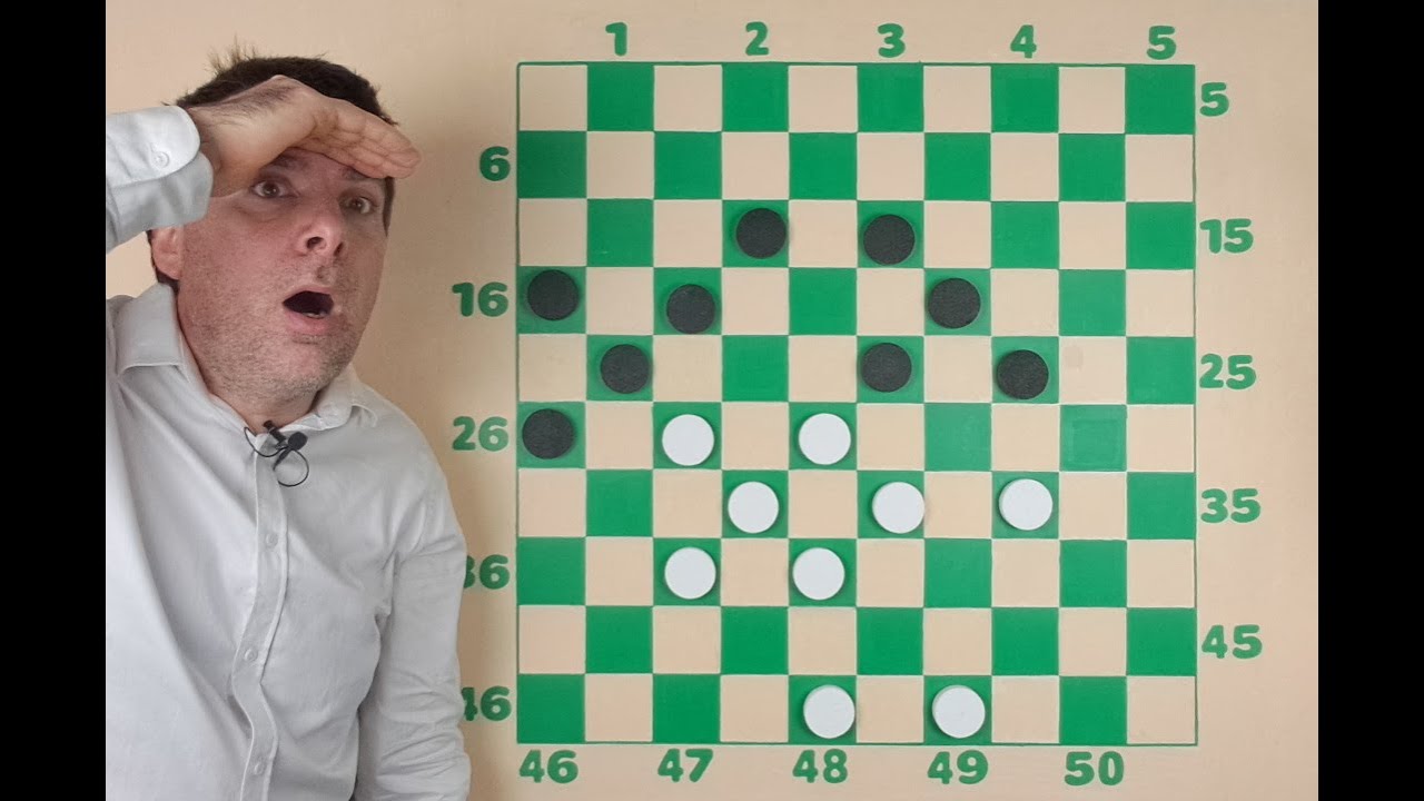 La plus célèbre combinaison de jeu de dames : 