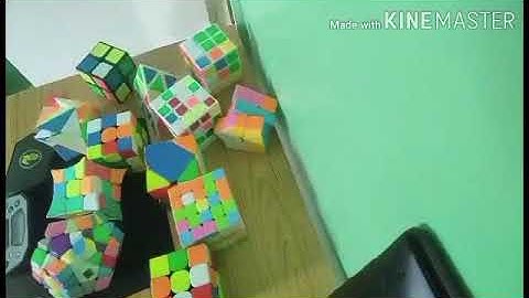 My cube collection solve timelapse