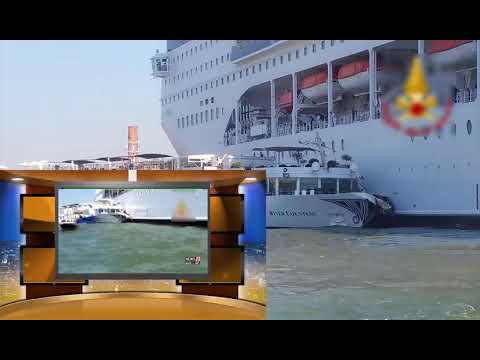 Huge cruise ship