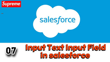 07  Input Text Input Field in salesforce #salesforce #technology