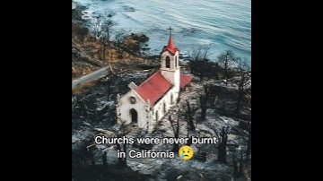 Churches were never burnt by the wild wind fire in California #firefighter #fire #wildfire
