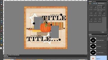 Digital Scrapbook Tutorial - How to use a Template in PSE