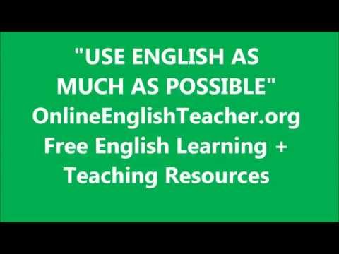 Use English As Much As Possible