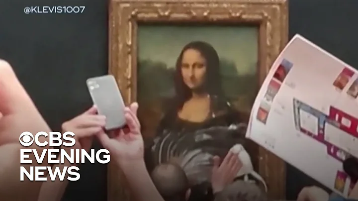 Man throws cake at Mona Lisa painting