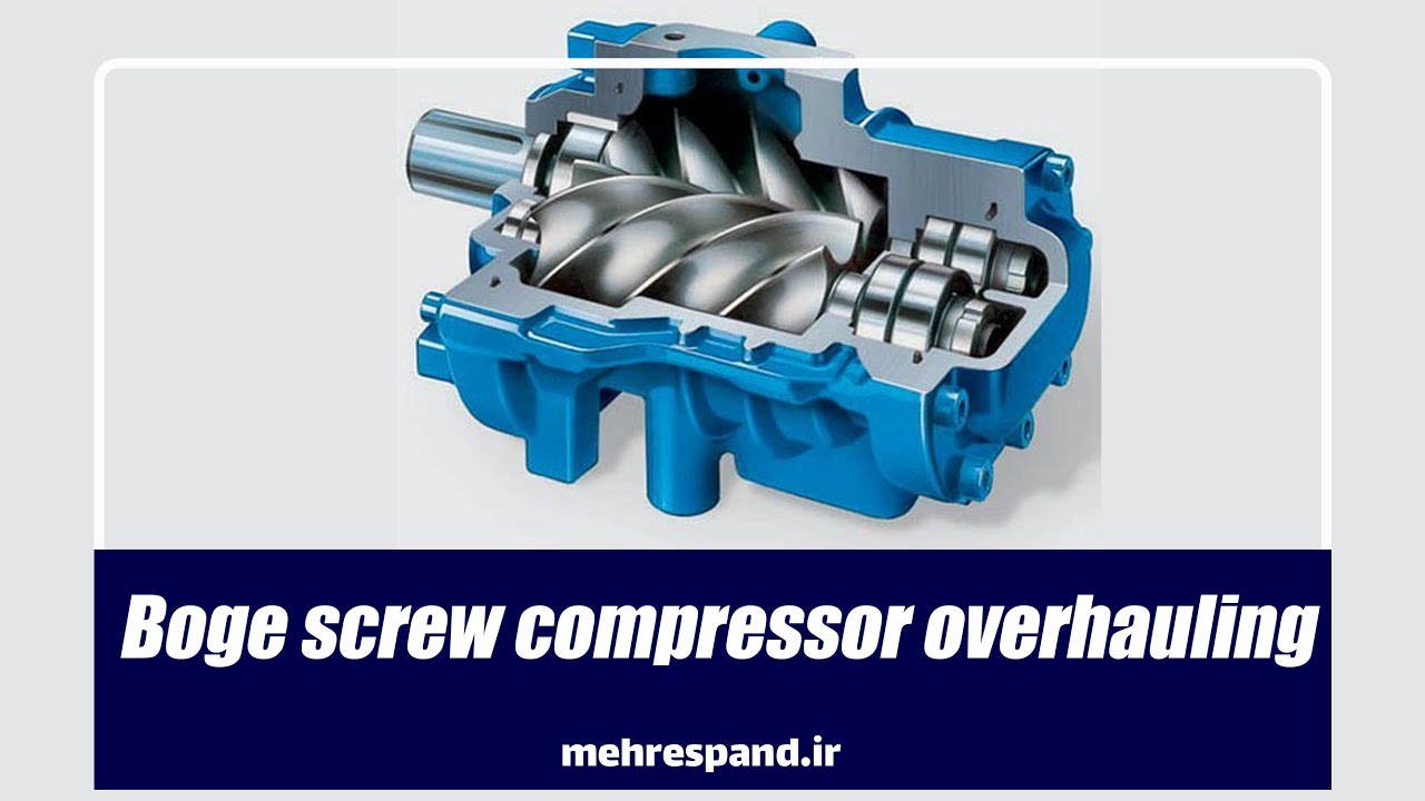 Boge screw compressor overhauling YouTube