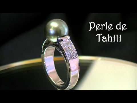 bague perle de
