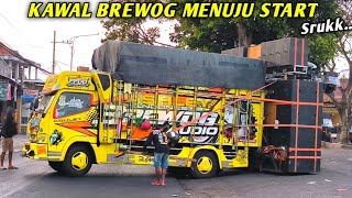Kawal Brewog  Menuju Start Karnaval Donowarih Karangploso