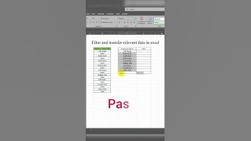 Filter and transfer relevant data in excel  #exceltutorial #exceltips #exceltricks