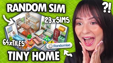 Can I fit 23 SIMS into a TINY HOME build challenge in The Sims 4?