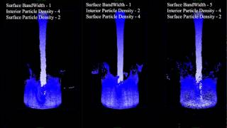 MAYA BIFROST INTERIOR SURFACE ParticleDensity Comparision