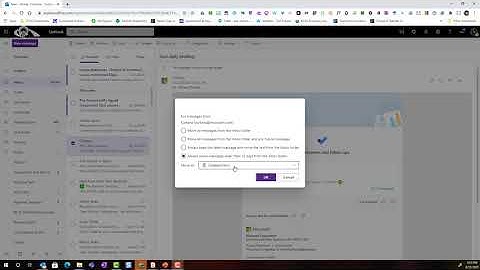 Sweep emails from your Inbox in Outlook on the Web
