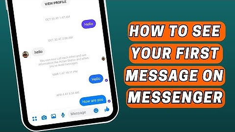 How to See First Message on Messenger Without Scrolling | New Messenger Trick
