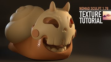 Nomad Sculpt 1 78: EASY Texture Tutorial with BRUSH Tool