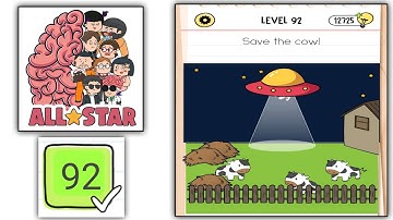 Brain test All Star level 92 Save the cow