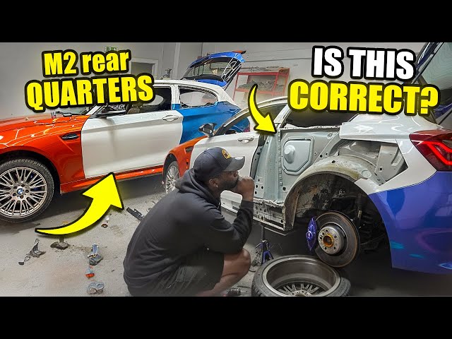 The LLF M140i Conversion build gets REAL M2 REAR QUARTERS! PHASE 4 PART 8 class=