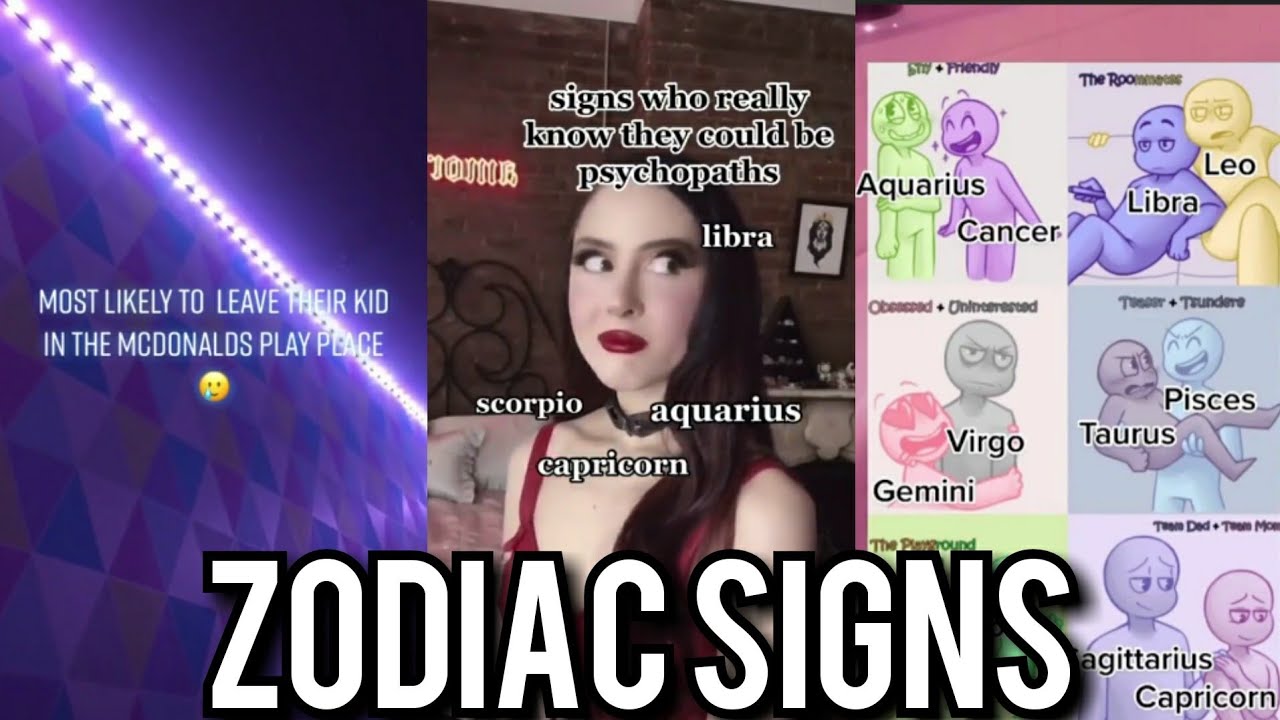 Zodiac Signs Tiktok Compilation♋♍♓