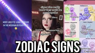 Zodiac Signs Tiktok Compilation