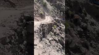 Rider Filming the Perilous Fairy Meadows Jeep Track
