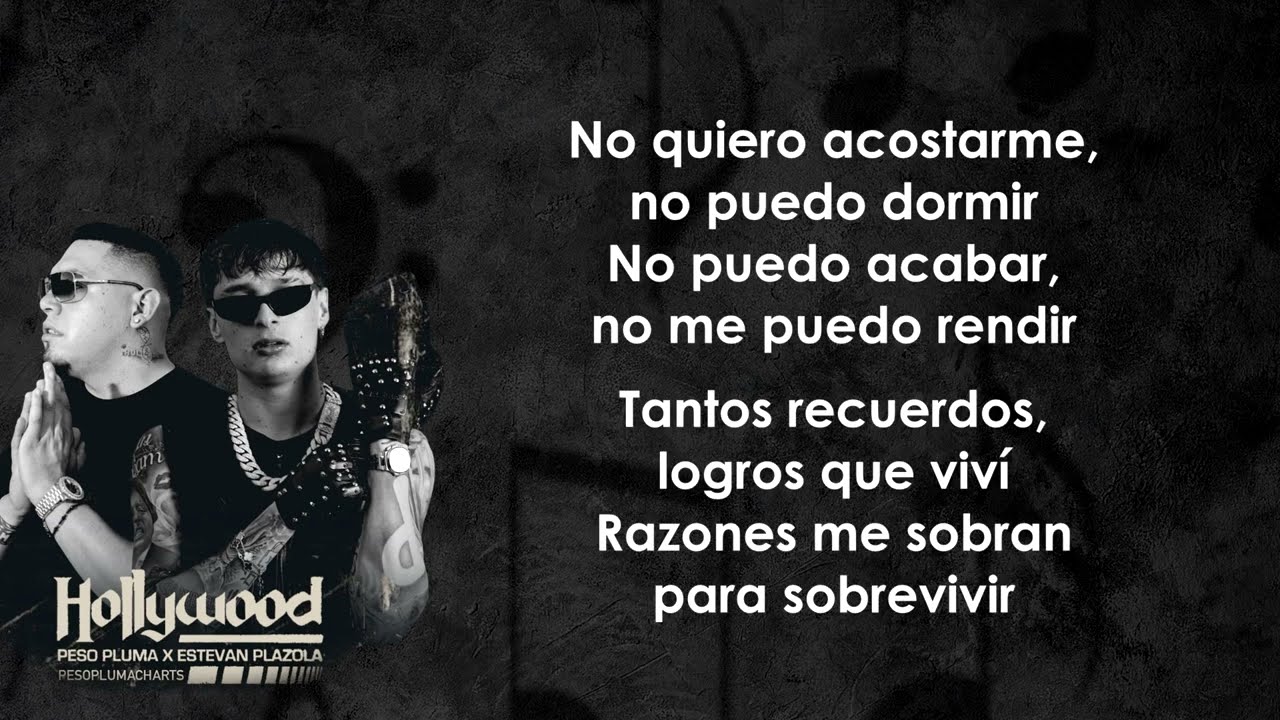 Peso Pluma, Estevan Plazola - Hollywood (Letra/Lyrics)