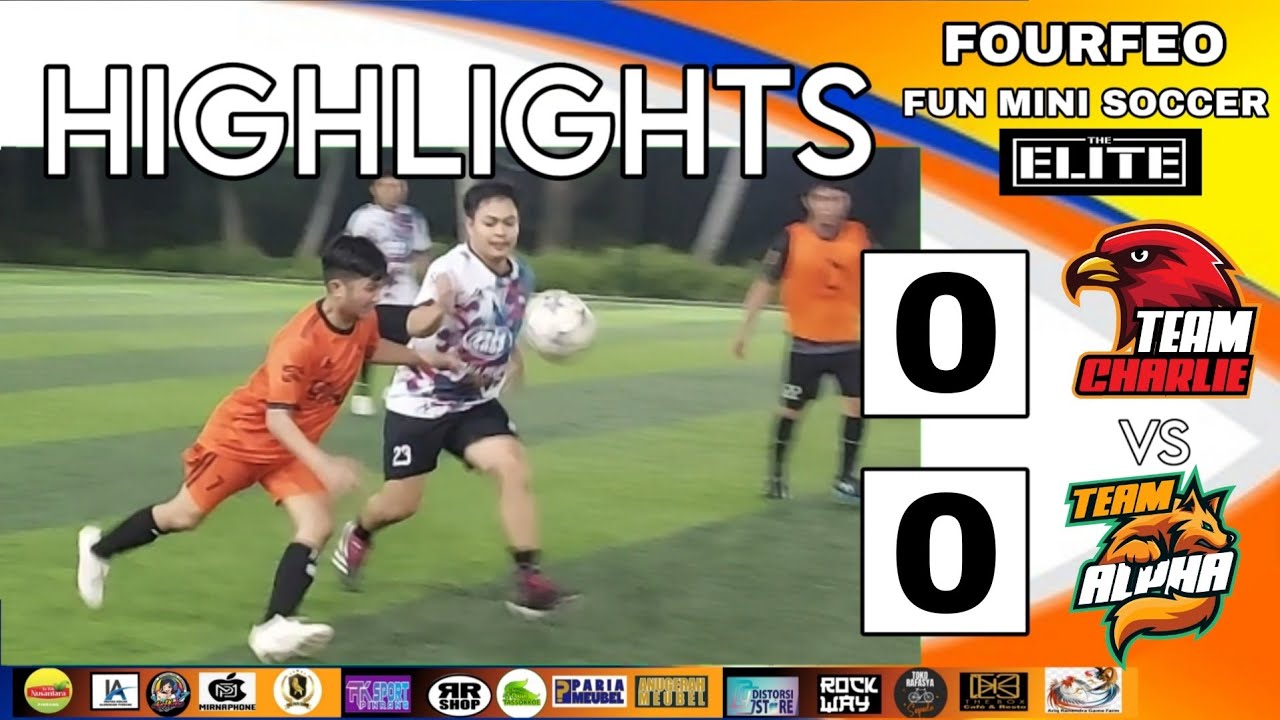 FUN MINI SOCCER ELITE ⁉️ FOURFEO ‼️CHARLIE FC VS ALFA FC YouTube