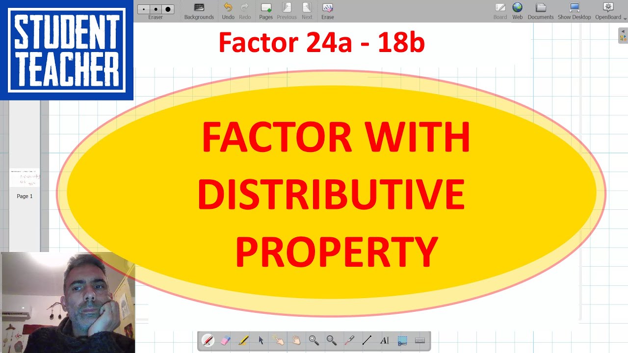 Factor with Distributive Property Variables - Practice - Variables and ...